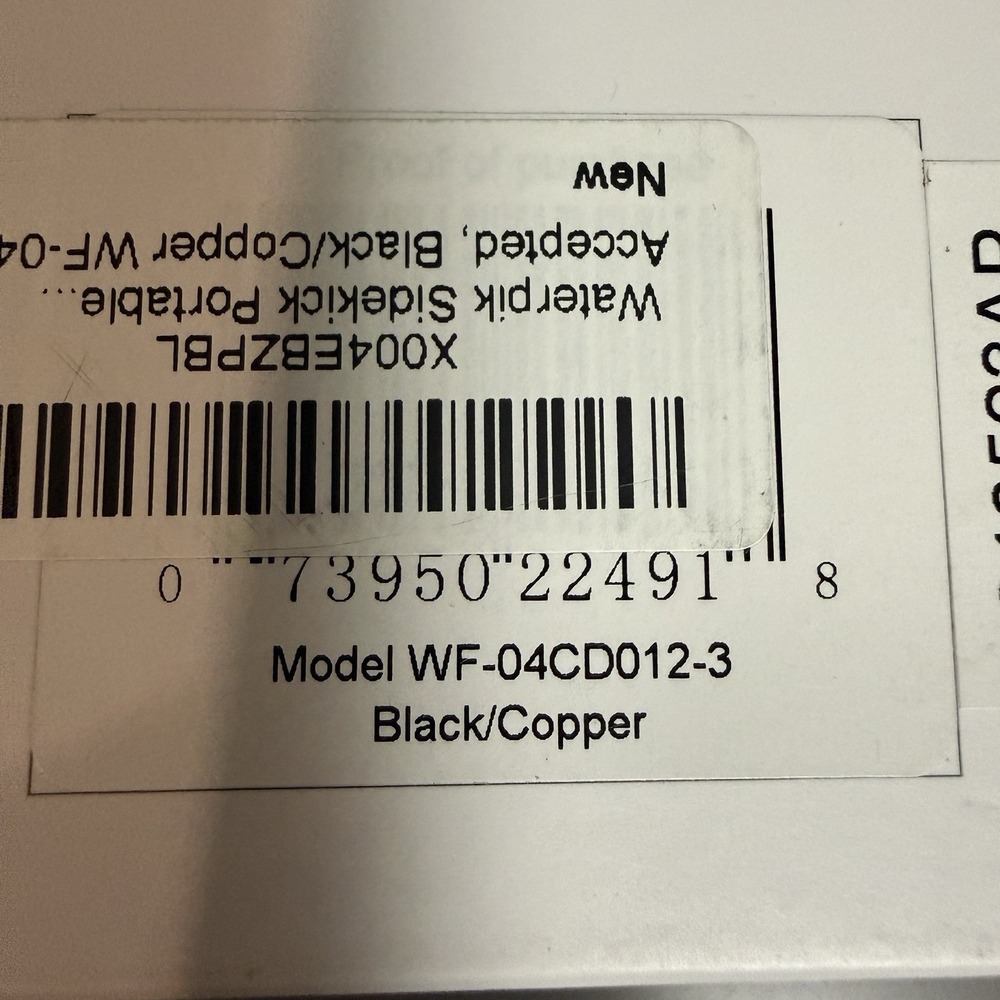 Waterpik Sidekick WF-04 Portable Water Flosser Black Copper - Picture 9 of 9